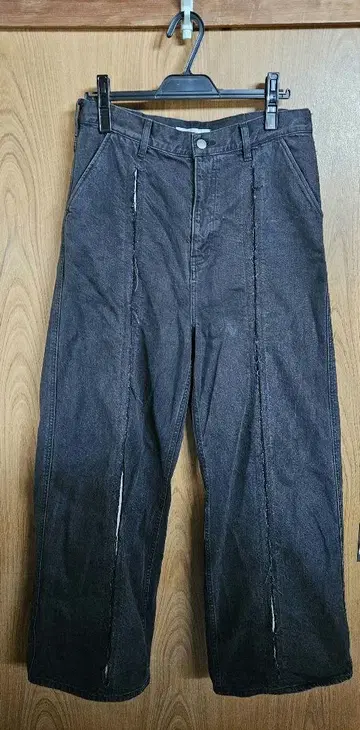 지에다 커팅 와이드 데님 사이즈 2