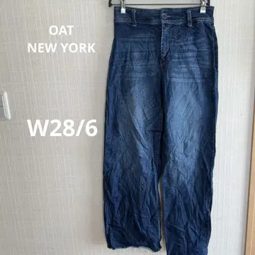 OAT NEW YORK 하이라이즈 와이드 레그 데님 W28/6