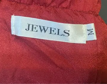 JEWELS 레드 스트랩 드레스