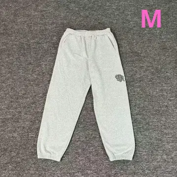 미사용 mertra 그레이 M 사이즈 스웨트 팬츠 로고