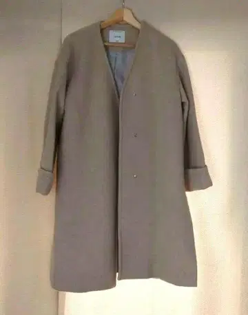 저널 스탠다드 리룸 노카라 자켓 베이지