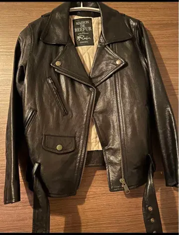 메종 드 리 양가죽 라이더스 새상품급