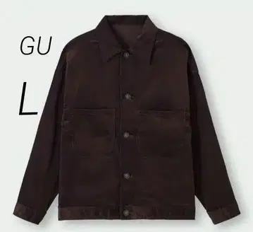 [ GU ] 지유 코듀로이 셰프 자켓 브랜드 다크 브라운 L