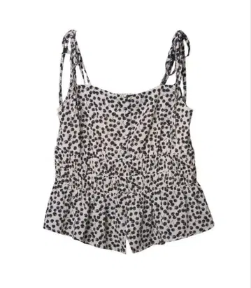 herlipto Cherry Pattern Strap Top beige
