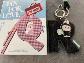 labubu PIN FOR LOVE 알파벳 펜던트 [ R ]