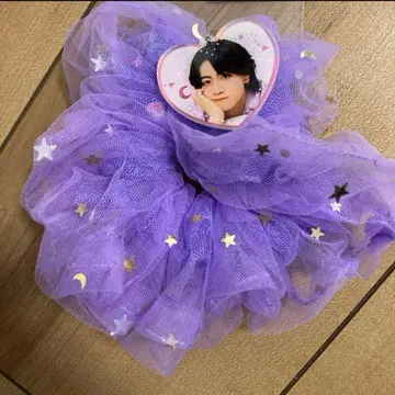 새상품 리얼 피스 스크런치 시마무라 보라색 나오