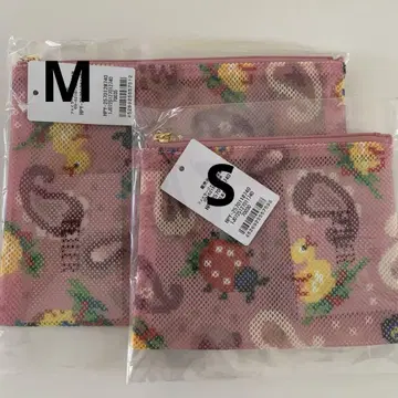 새상품 페이즐리 하이 메쉬 파우치 2개
