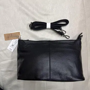 블랙 소가죽 숄더백 택 포함 미사용 새상품