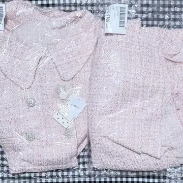 apres jour x Miridy 트위드 셋업 라이트 핑크 XL