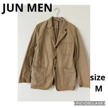 준맨 이탈리안 크로스 코튼 자켓 백 오픈 워크 자켓