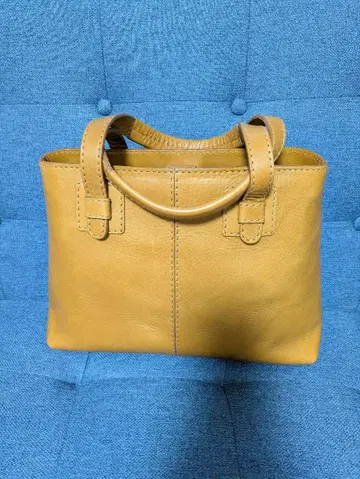 가죽 토트백 카멜