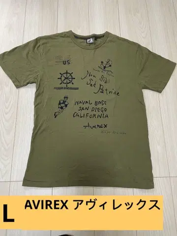 [ AVIREX ] 아비렉스 반팔 티셔츠 카키 L 미사용