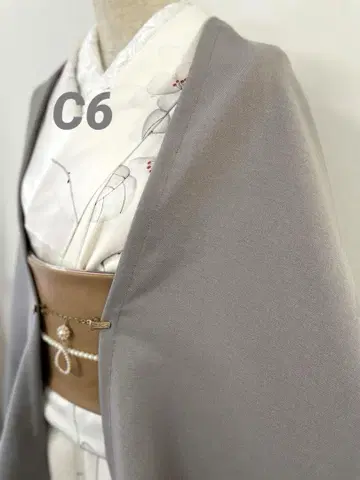 C-6 얇은 겉옷 애쉬 그레이 모몽가 코트 긴 겉옷 모몽가 코트