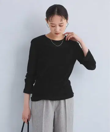 그린 라벨 릴랙싱 시어 플로키 롱 슬리브 풀오버