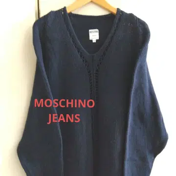MOSCHINO JEANS 모스키노 S 튜닉 면 니트 ITALY 제