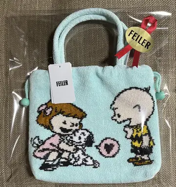 FEILER 페이러 손잡이 복조리 백 스누피 & 프렌즈 한큐 한정판