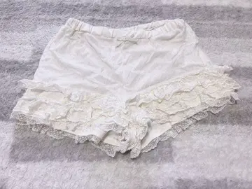 LIZLISA 화이트 도트 레이스 이너 팬츠
