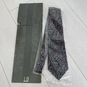 dunhill 페이즐리 무늬 넥타이 던힐