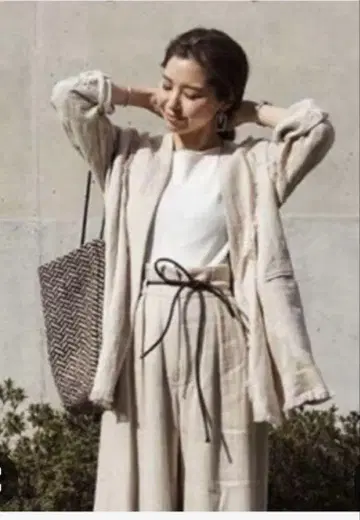 ETRE TOKYO 린넨 숄카라 자켓 M