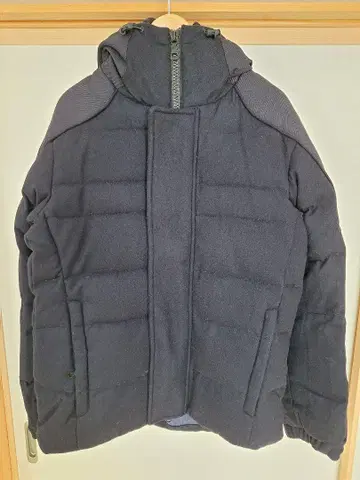 UNIQLO +J 프리미엄 다운 울 후드티 M 네이비