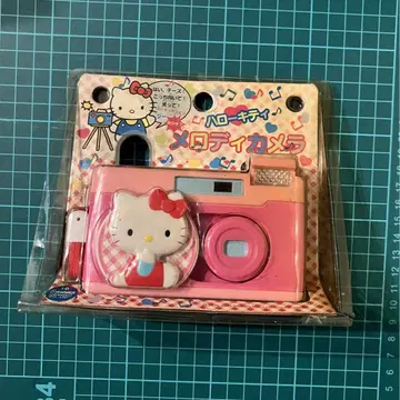 레어 작동 확인 완료 레트로 헬로키티 키티 카메라 멜로디카메라 완구