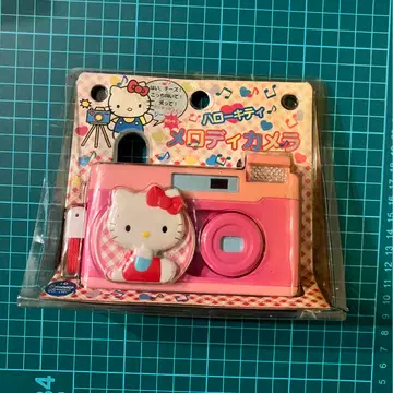 레어 작동 확인 완료 레트로 헬로키티 키티 카메라 멜로디카메라 완구