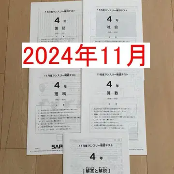 2024학년도 사피아스 4학년 11월 모의 확인 테스트 초4 4학년 최신