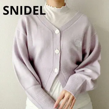 W134 SNIDEL 숏 기장 니트 가디건