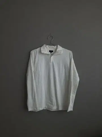 90s Margaret Howell 남성 M 피케 셔츠 화이트