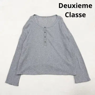 새상품급 두지엠 클라세 헨리넥 와플 티셔츠 그레이 F