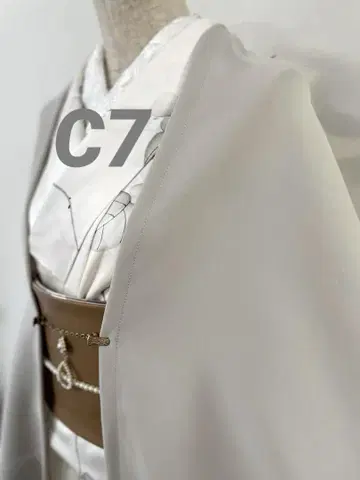 C-7 얇은 겉옷 라이트 그레이 모몽가 코트 긴 겉옷 모몽가 코트