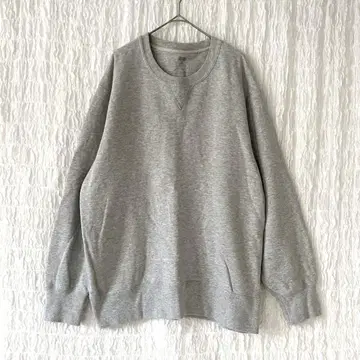 3157 UNIQLO 남성용 트레이닝복 맨투맨 무지 쭈리 긴팔 XL