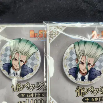 닥터스톤 Dr.STONE 캔뱃지 2개 세트 센쿠