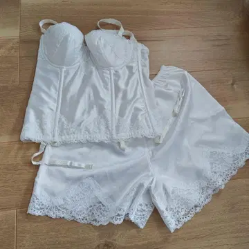 브라이덜 이너 세트 코르셋 플레어 팬츠 c70