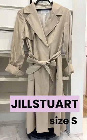 JILLSTUART 롱 트렌치코트 허리 벨트 포함 S 사이즈