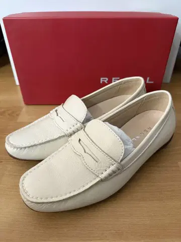 REGAL 가죽 로퍼 아이보리 22.5cm