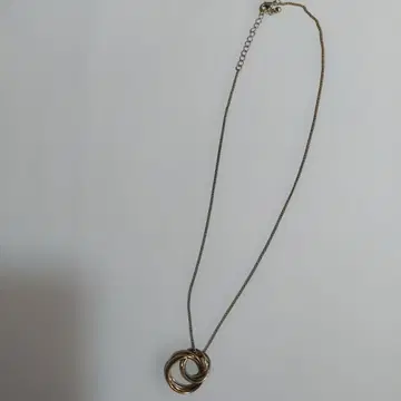 교차 반지 디자인 목걸이