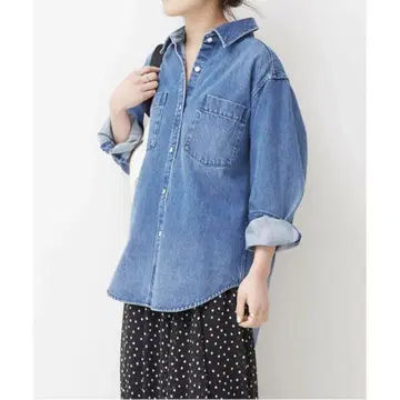 새상품급 Spick&Span 데님 셔츠 데님 자켓