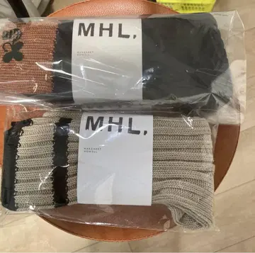 MHL. 삭스 2켤레 세트 블랙 베이지