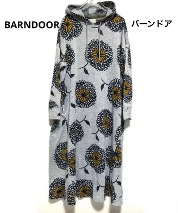 BARNDOOR 바도어 속기모 롱 원피스 보타니컬 후드 부착