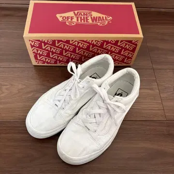 VANS 올드스쿨 화이트 스니커즈 박스 포함