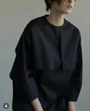 LOHEN 로헨 케이프 블라우스 블랙