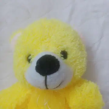 옐로우 컬러 곰 봉제 인형