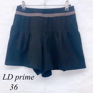e5520 [ 루디 프라임 ] 숏팬츠 블랙 x 브라운 36 사이즈