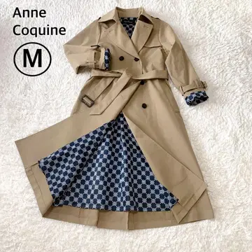 Anne Coquine 트렌치코트 로고그램 안감 M 사이즈 베이지