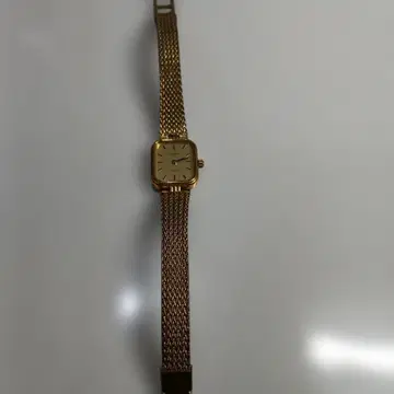 TISSOT 골드 메쉬 손목시계 쿼츠 작동 확인 불가 배터리 교환 필요
