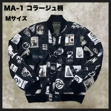 [ USED ] MA-1 콜라주 패턴 M 사이즈