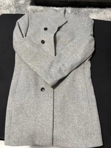 ZARA MAN 그레이 체스터 코트 L