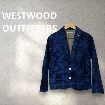 [ WESTWOOD OUTFITTERS ] 블루 카모플라주 테일러드 자켓