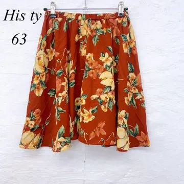 e5521 [히스티] 꽃무늬 숏팬츠 여성용 허리밴딩 63 사이즈
